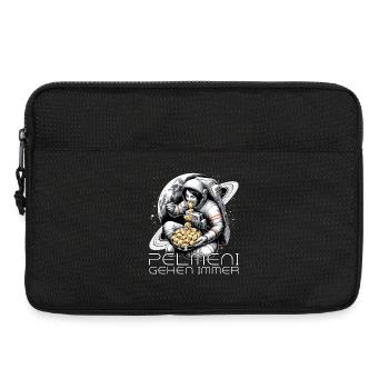 Astronaut Astronautin Pelmeni lecker Geschenk - Laptoptasche 13" - Schwarz - Vorne