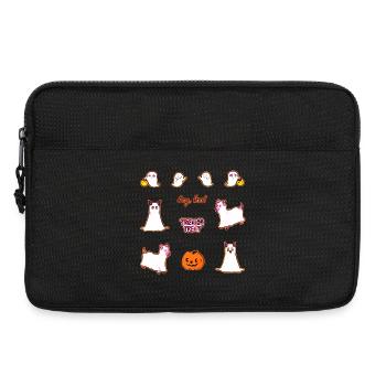 Süßes oder Saures - Niedliche Cartoon-Tiergeister - Laptoptasche 13" - Schwarz - Vorne