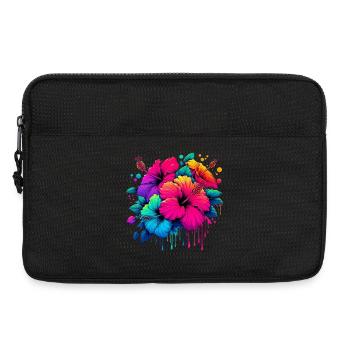 Hibiscus Flowers - Laptop bag 13" - black - Front