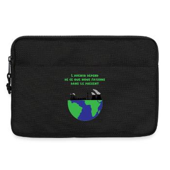 Planet Erde - Laptoptasche 13" - Schwarz - Vorne