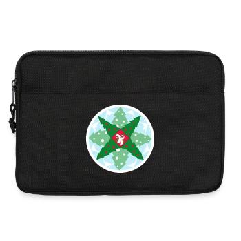 Christmas Pattern - Laptop bag 13" - black - Front