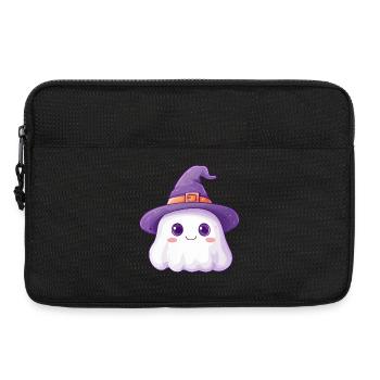 Cute Ghost - Laptop bag 13" - black - Front