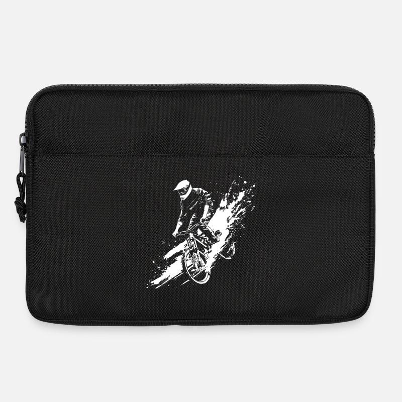 Mountainbike Radfahrer - Laptoptasche 13" - Schwarz