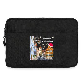 Rothenburg ob der Tauber, Joyeux Noël - Sacoche pour ordinateur portable 13 pouces - noir - Devant