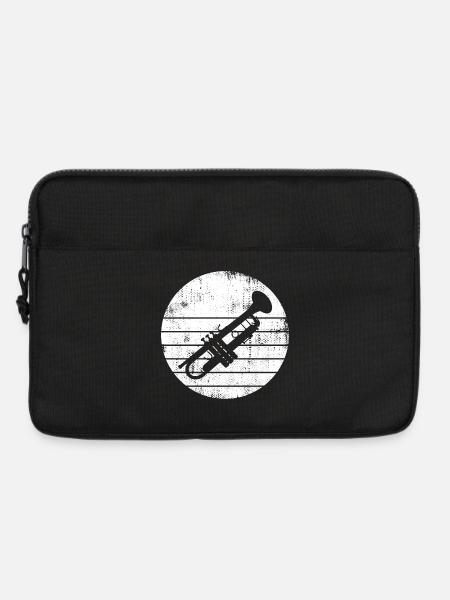 Trumpet Sketch - Laptop bag 13" - black