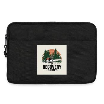 Ma forêt de thérapie de rétablissement - Sacoche pour ordinateur portable 13 pouces - noir - Devant