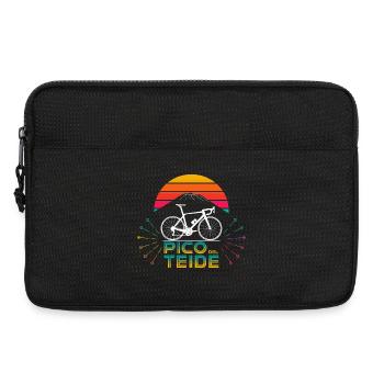 Aventure à vélo au Pico del Teide - Sacoche pour ordinateur portable 13 pouces - noir - Devant