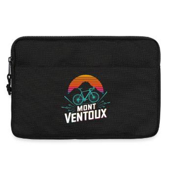 Mont Ventoux Retro Gradient Vélo de Route Art - Sacoche pour ordinateur portable 13 pouces - noir - Devant
