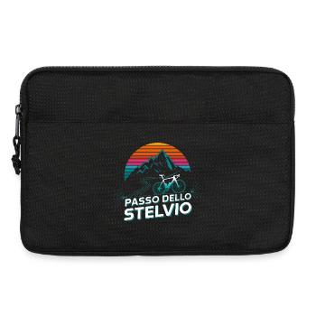 Vélo de route Passo dello Stelvio, Italie - Sacoche pour ordinateur portable 13 pouces - noir - Devant