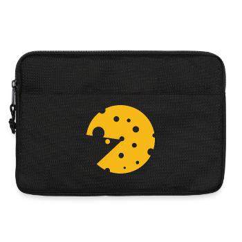 Du fromage ou une souris dans cette illusion d’optique amusante - Sacoche pour ordinateur portable 13 pouces - noir - Devant