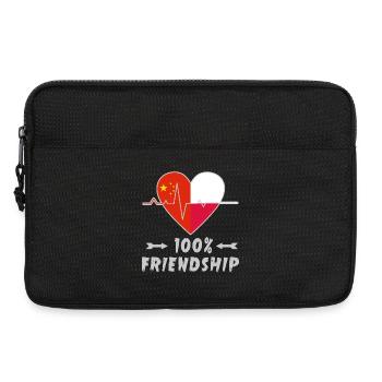 China and Poland 100% friendship - Laptop bag 13" - black - Front