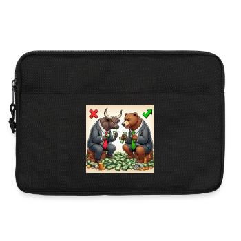 Bull and Bear - Laptoptasche 13" - Schwarz - Vorne