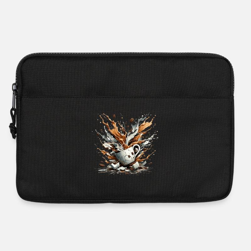 Explodierter Kaffee - 100 % Koffein - Laptoptasche 13" - Schwarz