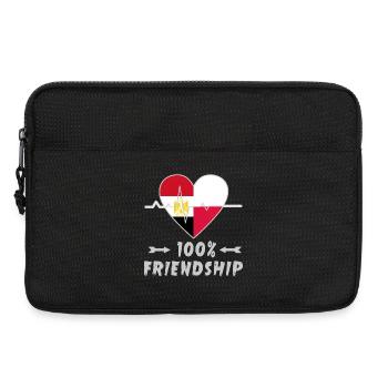 Ägypten und Polen 100% Freundschaft - Laptoptasche 13" - Schwarz - Vorne