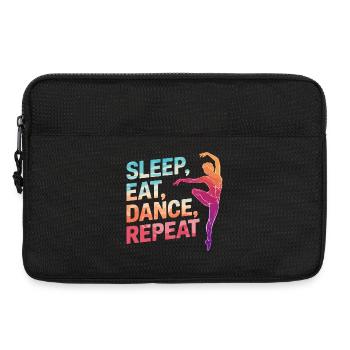Dormir Manger Danse Répéter - Sacoche pour ordinateur portable 13 pouces - noir - Devant