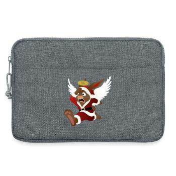 Santa's help - the Easter Bunny - Laptop bag 13" - heather grey - Front