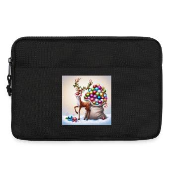 Süßes Rentier - Laptoptasche 13" - Schwarz - Vorne
