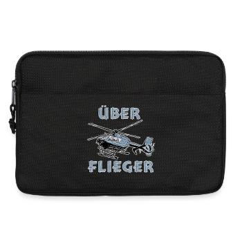 High-flyer helicopter - Laptop bag 13" - black - Front