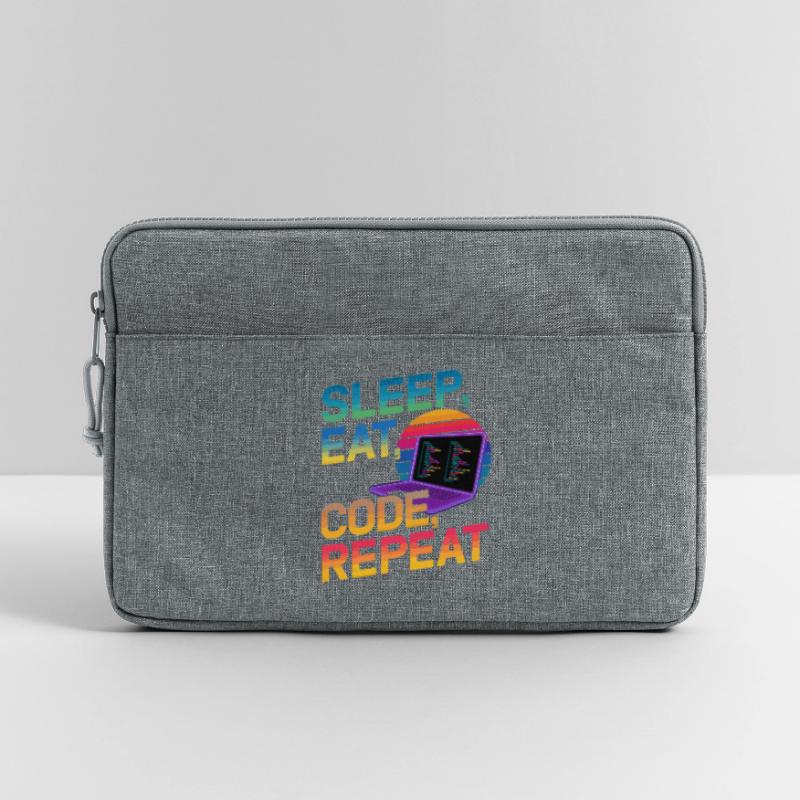 Sleep Eat Code Repeat Gift For Coder Laptop bag 13"
