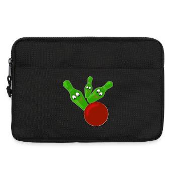 Kegeln - Laptoptasche 13" - Schwarz - Vorne
