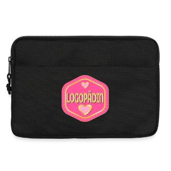 HERZ LOGOPÄDIN - Laptoptasche 13" - Schwarz - Vorne