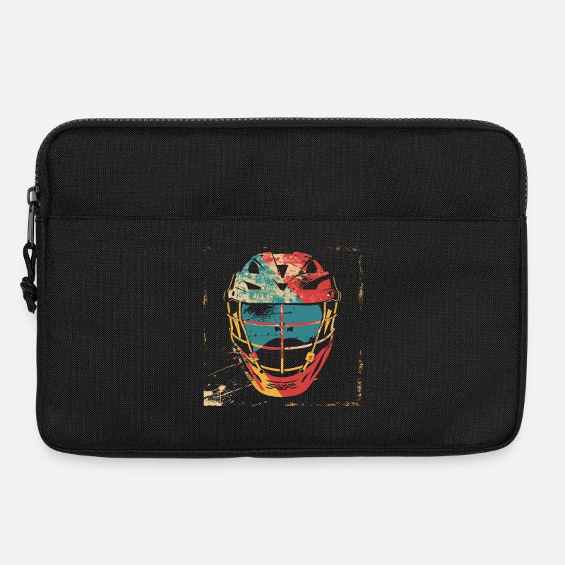 Oldschool Lacrosse Helm - Laptoptasche 13" - Schwarz