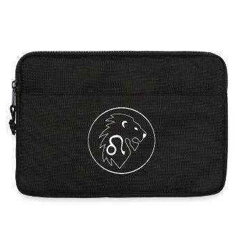 Signe du zodiaque lion (blanc) - Sacoche pour ordinateur portable 13 pouces - noir - Devant
