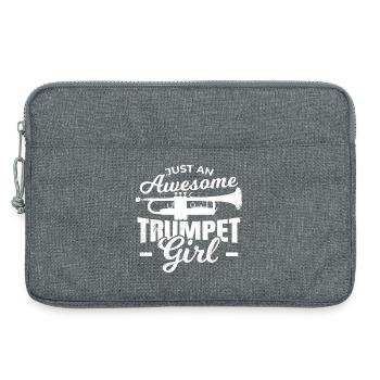 Trompettes Filles - Sacoche pour ordinateur portable 13 pouces - gris chiné - Devant