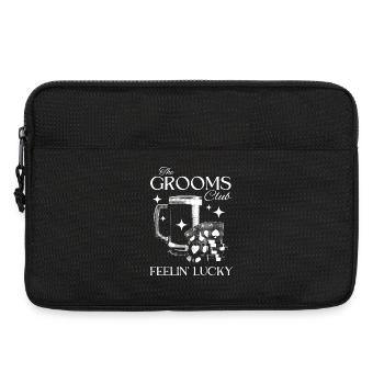 Grooms Club - Men's Night Out Design - Laptop bag 13" - black - Front