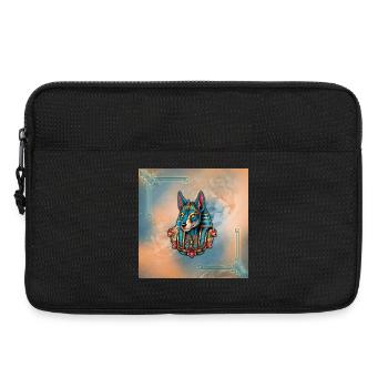 Illustration by Anubis - Laptop bag 13" - black - Front