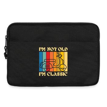 I’m Not Old, I’m Classic – Retro Scooter - Laptoptasche 13" - Schwarz - Vorne