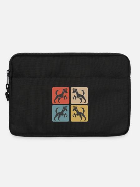 Jack Russell Terrier Design - Laptoptasche 13" - Schwarz