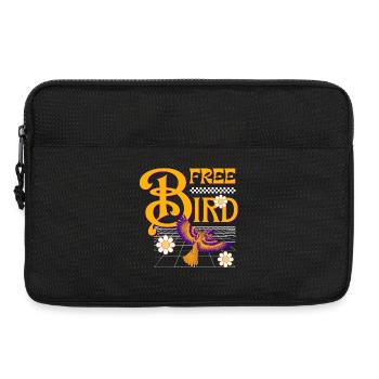 Free Bird – Design rétro - Sacoche pour ordinateur portable 13 pouces - noir - Devant