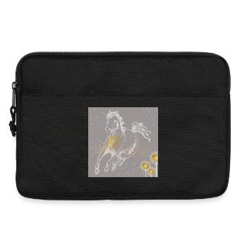 Cheval. - Sacoche pour ordinateur portable 13 pouces - noir - Devant