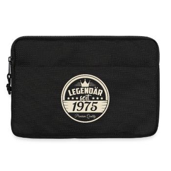Legendär seit 1975 Geburtstag Siegel Krone - Laptoptasche 13" - Schwarz - Vorne