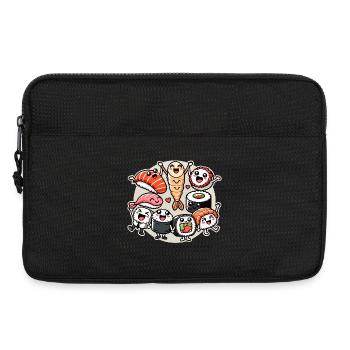 Sushi Freunde Maki Nigiri Sashimi Kawaii Geschenk - Laptoptasche 13" - Schwarz - Vorne