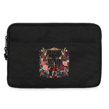 i Never say no to Vino - Laptop bag 13" - black - Front