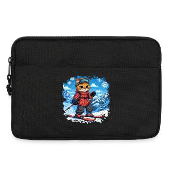 Chats de ski - Sacoche pour ordinateur portable 13 pouces - noir - Devant