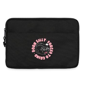 Born Silly, Forced to Grind – Verspielte Katze - Laptop bag 13" - black - Front