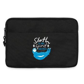 Animal spirituel paresseux – Chill & Relax - Sacoche pour ordinateur portable 13 pouces - noir - Devant
