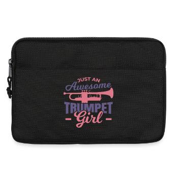 Tolles Trompetenmädchen - Laptoptasche 13" - Schwarz - Vorne