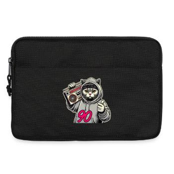 90 Ghettoblaster Britisch Kurzhaar Katze Geschenk - Laptoptasche 13" - Schwarz - Vorne
