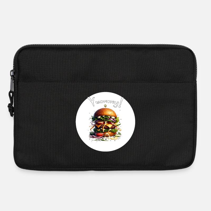 Yummy Burger Kunst - Laptoptasche 13" - Schwarz