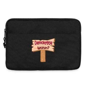 DEMOKRATIE PFAD - Laptoptasche 13" - Schwarz - Vorne