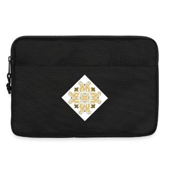 oriental pattern morocco brown tones - Laptop bag 13" - black - Front