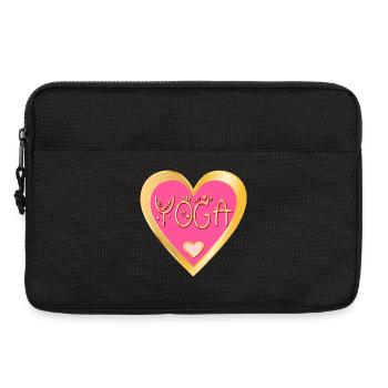 YOGA FITNESS COEUR - Sacoche pour ordinateur portable 13 pouces - noir - Devant