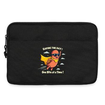 Hotdog Hero - Saving the Day - Laptop bag 13" - black - Front