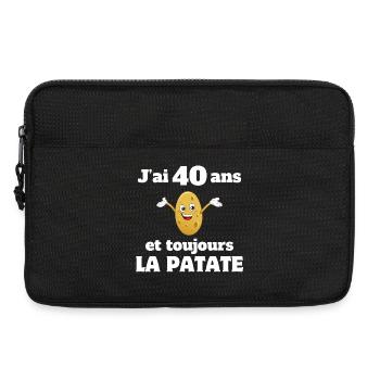 40 Jahre alt, 40 Jahre alt, ich bin 40 Jahre alt - Laptoptasche 13" - Schwarz - Vorne