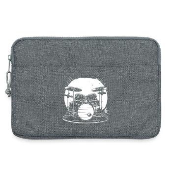 Croquis de tambour - Sacoche pour ordinateur portable 13 pouces - gris chiné - Devant