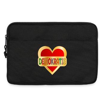 DEMOKRATIE WÄHLEN HERZ - Laptoptasche 13" - Schwarz - Vorne